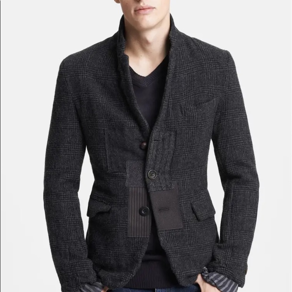 Junya Watanabe -Three Button Patchwork Sportcoat - image 1